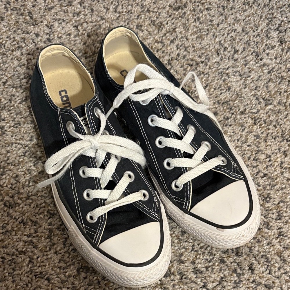 Converse Black and White Low Top Sneakers